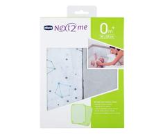 Chicco 09010796610990 Spannbettlaken Next2Me 2 Stück, Zodiac, grau
