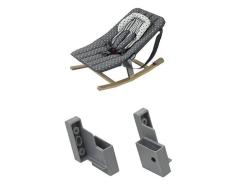 Geuther - Rocco Baby-Wippe 4705, punkte + Adapter für Baby-Wippe Rocco