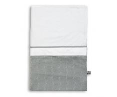 Babys Only 130922 Kinder Bettwäsche/Bettbezug Zopf Uni gestrickt inklusive Kissenbezug, 100 x 135 cm, grau