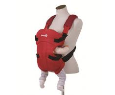 Safety 1st Babytrage Mimoso, ergonomische, verstellbare Bauchtrage, rückwärts-gerichtet, verstärkte Kopfstütze, ab der Geburt bis circa 9 Monate, rot