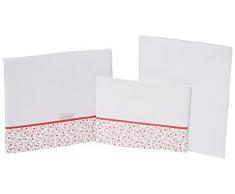 Petit Lazzari Liberty – Set von 3 Blatt für Babytragetasche, Kuckuck oder Moses, 35 x 75 cm, pink