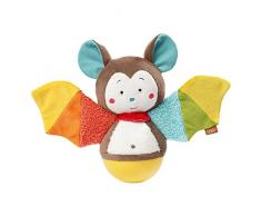Fehn 067668 Stehauf-Fledermaus – Lustiges Spielzeug zum Greifen, Fühlen und Stupsen – Für Babys und Kleinkinder ab 0+ Monaten – Größe: 20 cm