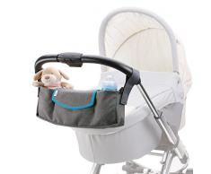 DIAGO 30071.75277 Deluxe Kinderwagen Organizer grau/blau