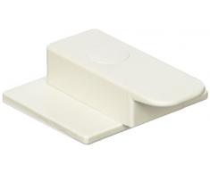 ABUS Backofentürsicherung Nina Riegel-Kindersicherung geeignet für Backöfen und Spülmaschinen - Klebemontage - 1 Stück - weiß - 73132