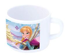 POS 27279088 - Becher mit Disney Frozen Anna und Elsa Motiv, mit Henkel, Füllmenge ca. 200 ml, aus stabilem Melamin, bpa- und phthalatfrei, für Kinder und Fans des Films