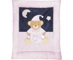 Playshoes 301745 - 14 Spieldecke Schlafbär, Maße circa 100 x 120 cm, rose