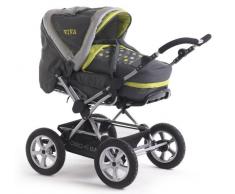 Chic 4 Baby Kinderwagen VIVA 100 42 Schwenkschieber-ALU-Kombi,Lemontree mit großen Lufträdern