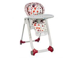 Chicco Hochstuhl Polly Progres 5, Cherry - 4 Rollen