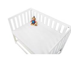 Pinolino 540004-0D Doppelpack Spannbetttuch, weiß