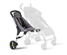 Buggypod io 4. Generation – umrüstbarer Beiwagen für Kinder- und Sportwagen, passt an die meisten Kinderwagen. Anthrazit.