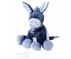 Nattou Spieluhr Esel Alex, Wiegelied La-Le-Lu, Höhe: 28 cm, Alex und Bibou, Blau
