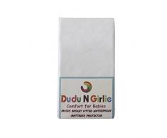 Dudu N Girlie Matratzenschoner für Babykörbchen, Frottee, 100% wasserdicht, 36 x 75 cm