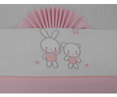 Duffi Baby 1350-06 Bettlaken für Babybett, 100% Baumwolle, 3-teiliges Set