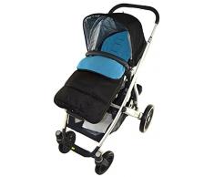 Fußsack/COSY TOES kompatibel mit Phil & Teds Verve Kinderwagen Ocean Blau