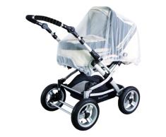 sunnybaby Universal-Insektenschutz | Mückennetz für Kinderwagen, Sportwagen, Jogger & Reisebett | PREMIUM QUALITÄT: MADE in GERMANY reißfest & waschbar | Insektennetz, Fliegennetz, Moskitonetz | WEISS
