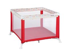 Safety 1st Circus Laufstall und geräumiges Reisebett in Einem, kompakt zusammenfaltbar, Baby Laufstall 100x100 cm mit praktischer Tragetasche, ab der Geburt bis ca. 4 Jahre (max. 15 kg), Happy Day