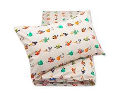 Pepi Leti 685843715559 Platypuses Premium Hochwertige Kinderbettwäsche, mehrfarbig