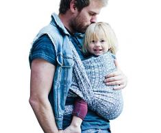 Didymos 211003 Babytragetuch, Modell Indio tiefblau/weiss, Größe 3