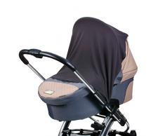 DIAGO Schlummertuch inklusive variabler Clip- und Klett-Befestigung | für unterwegs | Ruhe- und Schlaf-Abdeckung für Kinderwagen, Babywanne, Babyschale und Buggy mit Verdeck | Atmungsaktiv und Leicht