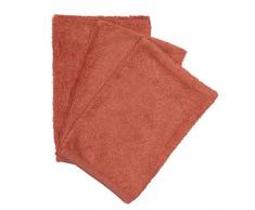 Timboo TM-WAS30-533 5414546068700 Waschlappen, 15 x 21 cm, Apricot Blush, 3 Stück, Braun