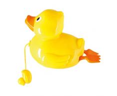 Bieco 22063996 Aufziehente, Badeente zum Aufziehen, Spielzeug für die Badewanne, Wasserspielzeug für Babys und Kleinkinder ab 12M+, gelb, 130 g