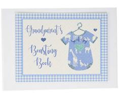 White Cotton Cards Grandparents Boasting Book Fotoalbum, blaue Weste