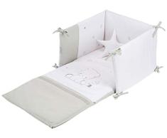 Bimbipirulos 20015220 Bettdecke für Wiege + Nestchen + Kissen, Unisex