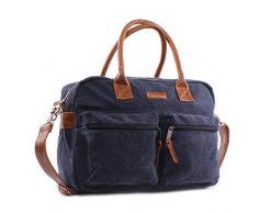 Kidzroom Wickeltasche Canvas - 16,5 L - Mit Wickelauflage und Isolierflaschenhalter