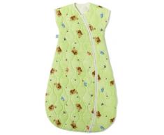 Julius Zöllner 9010518076 - Teddy Grün Schlafsack gesteppt, 130 cm