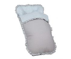 Babyline Bugaboo Dots Fußsack, unisex, Himmelblau