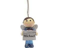 Suki Gifts 29433 Schutzengel Baumschmuck Geschenkanhänger HAB DICH LIEB, blau