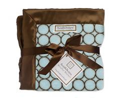 SwaddleDesigns Kinderwagendecke, Braun, mit modernem Kreismuster