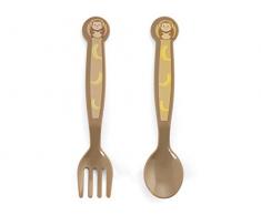 lulabi 3050 Besteckset, Affe, Braun