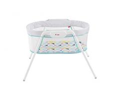 Fisher-Price GBR67 Reisebett zusammenklappbares Beistellbett mit beruhigenden Schwingungen inkl. Reisetasche Babyerstausstattung, ab 0 Monaten