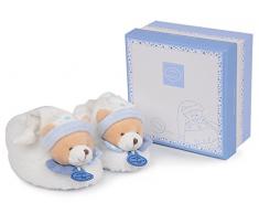 Doudou et Compagnie Baby-Hausschuhe mit Rassel, Blau