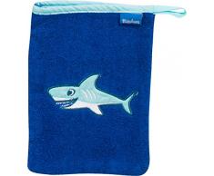 Playshoes 340083 Waschhandschuh Hai, blau