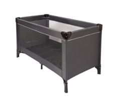 Nattou Reisebett für Babys mit Transporthülle, 120 x 60 x 75 cm, 100% Polyester, Grau