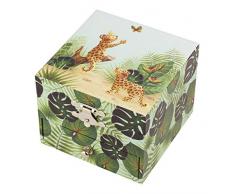 Trousselier - Savanne - Schatzkiste & Musikschmuckdose - Spieluhr - Ideales Kindergeschenk - Musik Tschaikowskys Dornröschen - Farbe grün