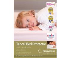 HIPPYCHICK Tencel Matratzenschutz - Spannbetttuch Babybett 60 x 120 - Tencel Fitted SheetKinderbett 60 x 120 cm