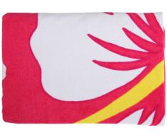 FREDS SWIM ACADEMY Velours Strandtuch Pink/Weiß