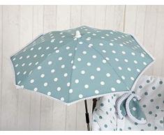 Babyline Karussell – Sonnenschirm für Kinderwagen grün getragen