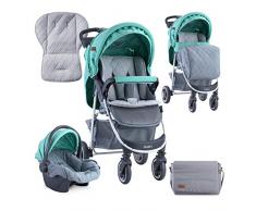 Lorelli Kombikinderwagen Daisy Set, Grün