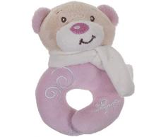 Bieco 02013108 Baby Ringrassel Bär Petrilla Rassel ca. 9 x 6 x 13 cm rosa