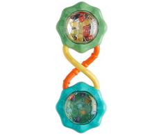 Bright Starts, Rassel, bunt, strukturierter Griff ist leicht zu greifen, mit bunten Perlen, lichtreflektierend