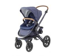 Maxi-Cosi Nova 4-Rad Kombi-Kinderwagen, automatisch klappbar, nutzbar ab der Geburt mit Babyschale oder Babywanne Oria bis circa 3,5 Jahre, komfortabel für Stadt und Land, Sparkling blue