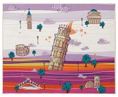 Eiffel Baby Teppich, 90 x 110 cm Italien 90 x 110 cm Malve