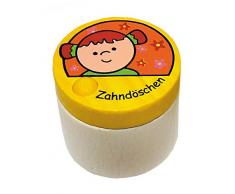 Hess Holzspielzeug 14357 - Zahndose aus Holz, Mädchen, ca. 4 cm