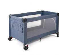 CHIC 4 BABY 340A55 Reisebett LUXUS mit Einhängeboden für Neugeborene und Tragetasche, Jeans blau, 12 kg