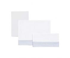 Cambrass 35011 3-Teiliges Set Für Babybett: Bettlaken, Spannbettlaken und Kopfkissen Star, hellblau