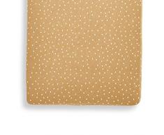 The Little Green Sheep Bedrucktes Leinen Bettlaken, 280 g, Honig mit Leinen-Reisdruck